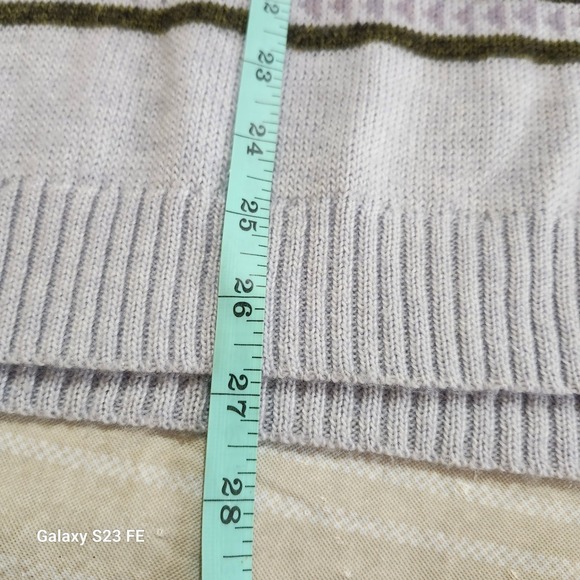 J. Crew Geometric Fair Isle Sweater Acrylic Wool Mohair Blend Women's Large - Picture 13 of 13